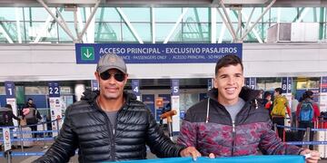 Roberto Palacios y Manuel Butteri rumbo a Rumania. Foto: Facebook