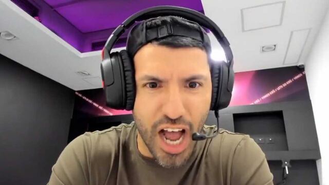 El Kun Agüero volvió a elogiar a Rossi por medio de su canal de Twitch.  (Captura de Imagen)