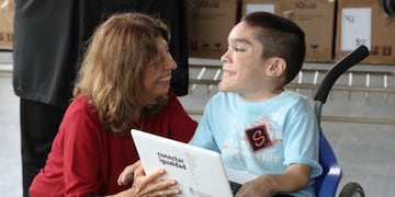 Uno de los estudiantes simoqueños beneficiados por el programa Conectar Igualdad