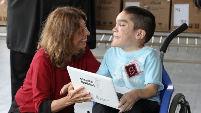 Uno de los estudiantes simoqueños beneficiados por el programa Conectar Igualdad