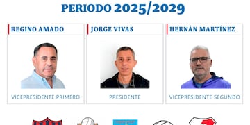 La vicepresidencia primera será ejercida por Regino Amado de Monteros Voley