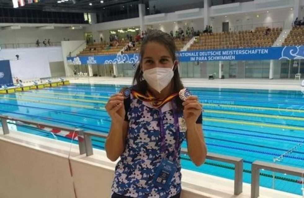 Luego de obtener dos medallas en el Mundial de Berlín, Eli Noriega nadará en Buenos Aires