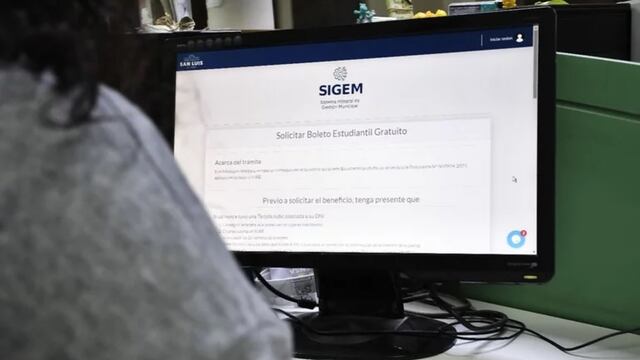 Desde la plataforma Sigem de la Municipalidad los jóvenes podrán tramitar el boleto estudiantil gratuito. Gentileza El Diario
