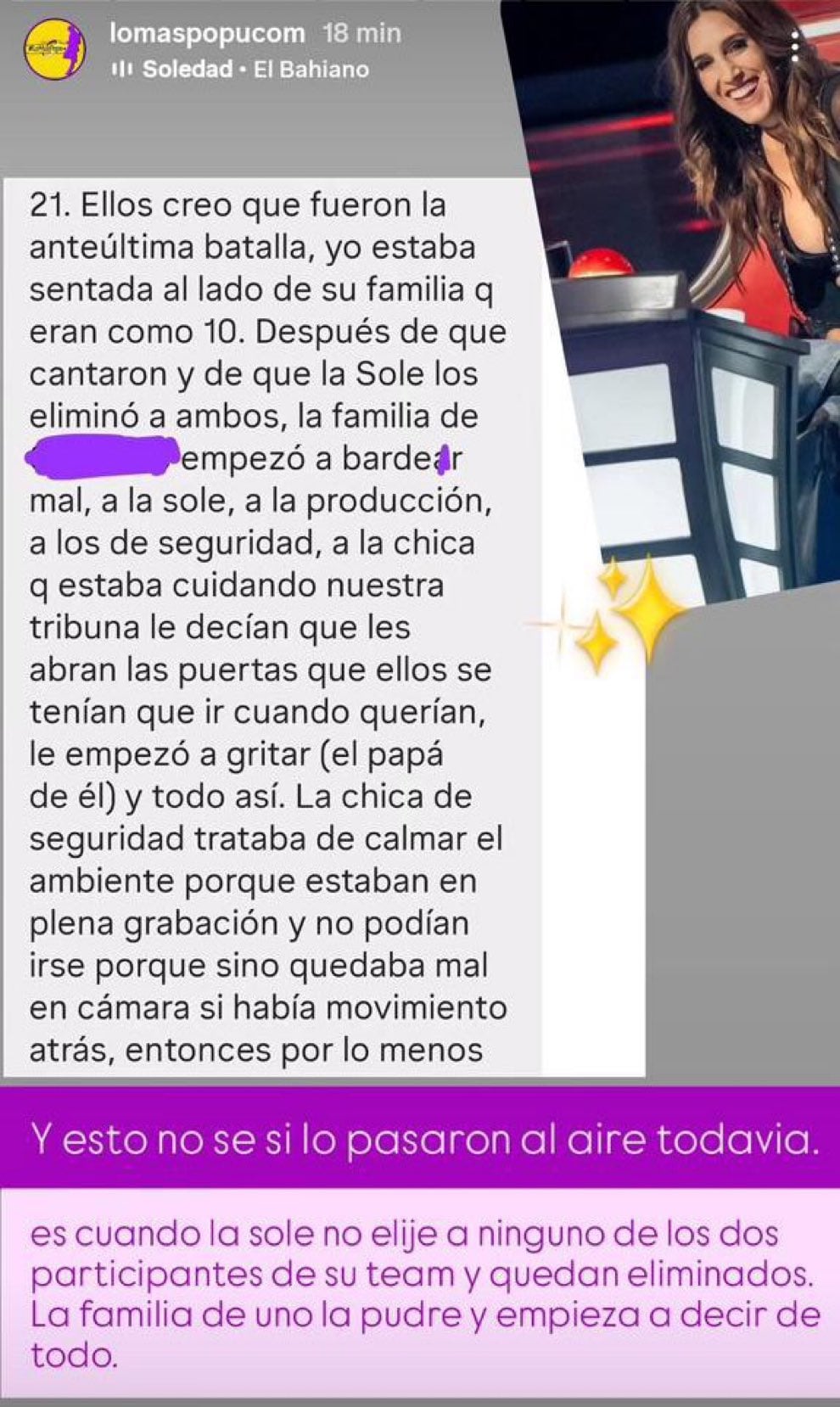 Escándalo en La Voz Argentina