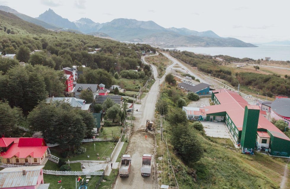 Ushuaia: avanzan las obras de pavimentación del barrio Ecológico