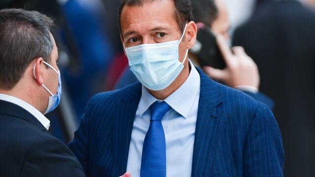 Omar Gutierrez gobernador Neuquen en Casa Rosada Foto Federico Lopez Claro