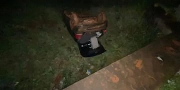 Accidente vial en Oberá dejó sólo daños materiales.