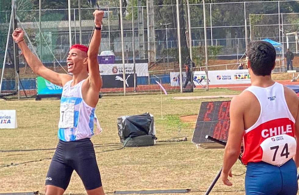 Sudamericano de Atletismo Sao Paulo 2023: el puntano Bruno De Genaro ganó dos medalla y una marca histórica