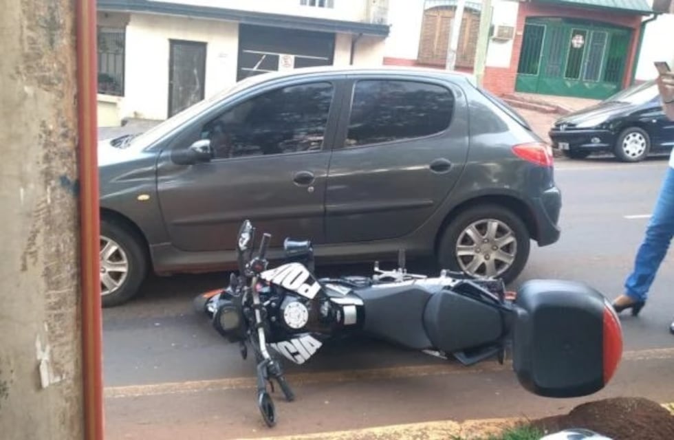 Siniestro vial en Posadas resultó con un policía herido