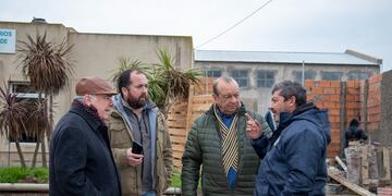 Sánchez recorrió la obra del Centro de Servicios Tecnológicos en el Parque Industrial