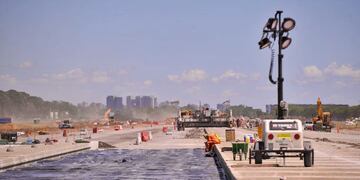 La nueva pista del Aeroparque Jorge Newbery. (Foto: Maxi Failla)
