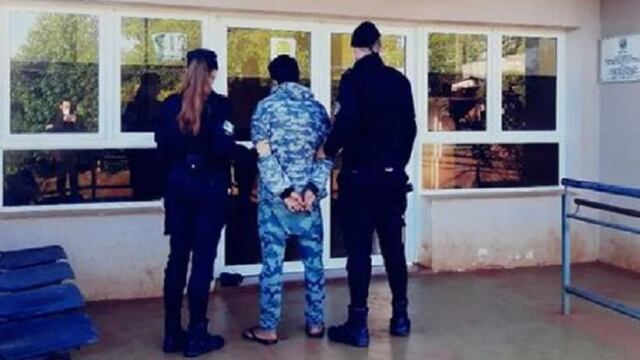 Violento terminó detenido tras ocasionar destrozos en vivienda de su padre.