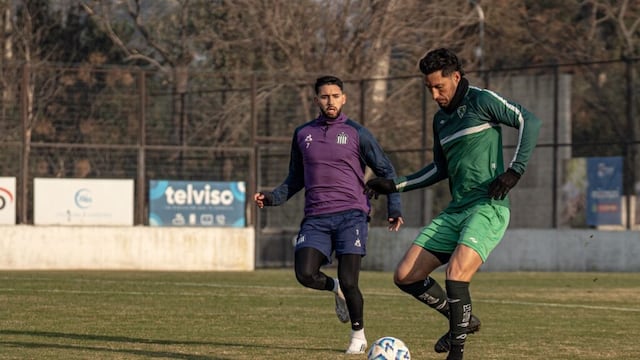 Nahuel Bustos anotó un gol en el amistoso contra Sarmiento de Junín, y podría ser titular este viernes ante San Lorenzo (Prensa Talleres)