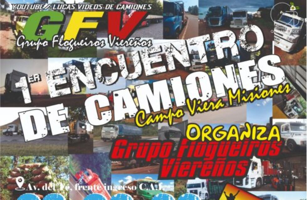Organizan el primer encuentro de camiones en Campo Viera
