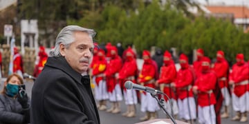 Alberto Fernández se prepara para la campaña. (Presidencia).