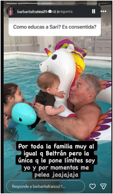 Barby Franco se sinceró sobre la crianza de su hija Sarah