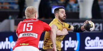 Selección Argentina de Handball en el mundial de Egipto (Foto: IHF)
