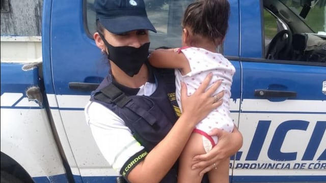 Una sargento rescató a una beba del techo de su casa (Cadena 3)