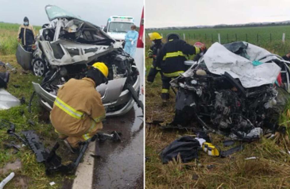 Trágico choque frontal en la ruta 9 norte: reportaron 4 muertos