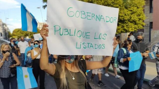 San Luis se manifestó contra las "Vacunas Vip"