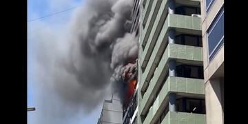 Incendio en el Ministerio de Trabajo