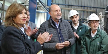 El rafaelino visitó la planta potabilizadora de agua de Venado Tuerto la semana pasada.