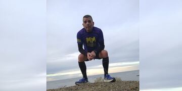 Juan Daniel Bórquez, el atleta de 56 años que se prepara para competir en el Sudamericano en Colombia.