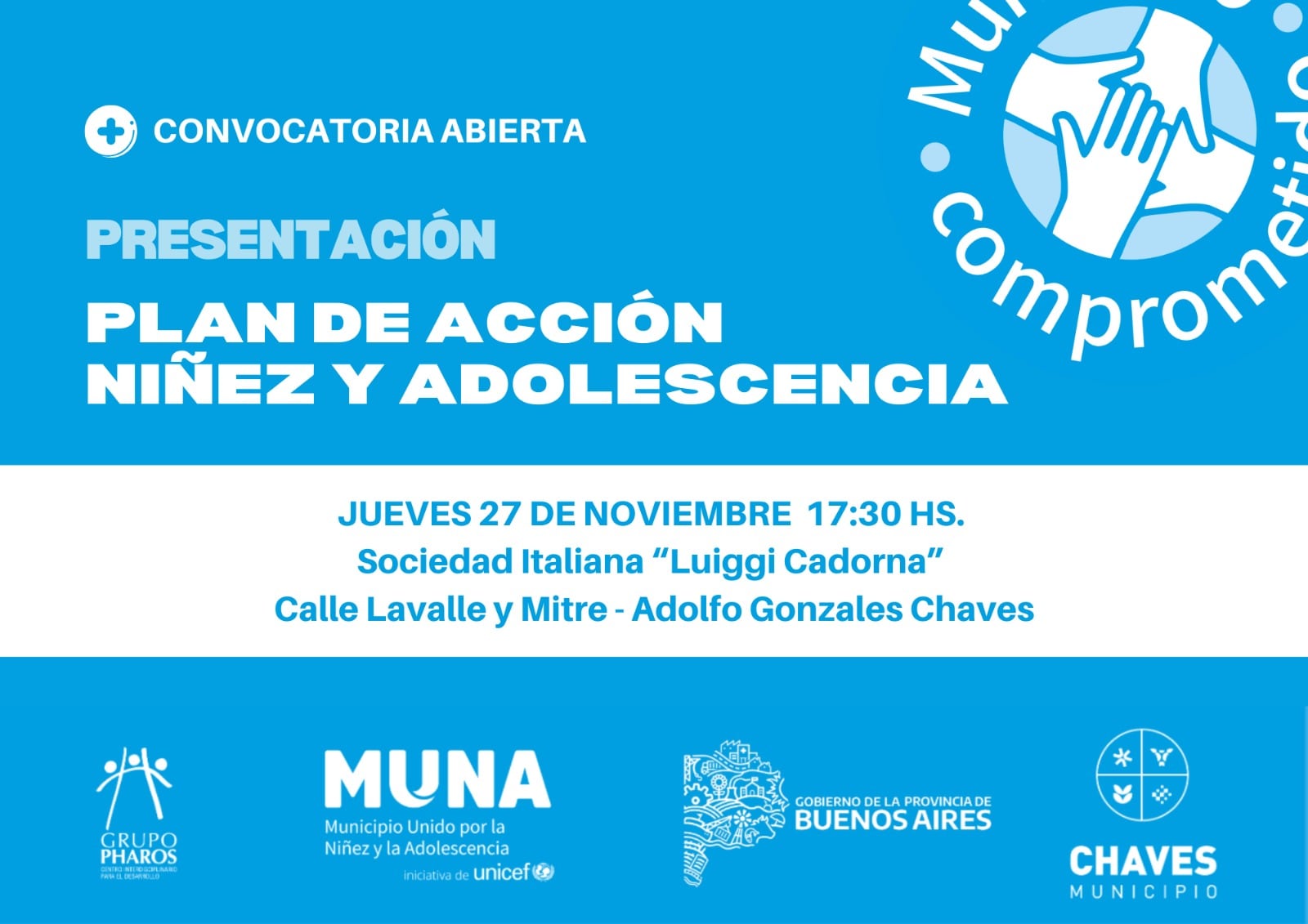 Presentación del Plan de Acción del Programa MUNA en Adolfo Gonzales Chaves