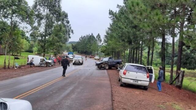 Accidente de tránsito dejó como saldo dos heridos de consideración.