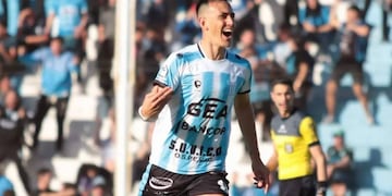 Los goles de Bruno Nasta. A la cabeza en Racing y en la tabla de anotadores de la Primera Nacional (Prensa Racing).
