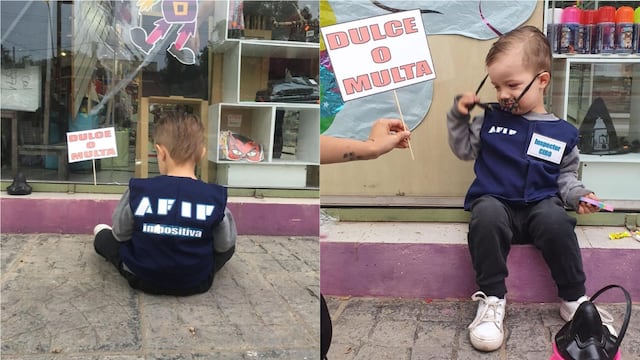 "Inspector Ciro". El pequeño se divirtió en Halloween y se terminó haciendo viral