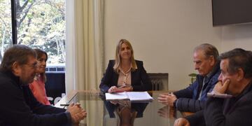 La Presidenta del Honorable Concejo Deliberante de General Pueyrredon, Marina Sánchez Herrero, recibió a integrantes de la red Mar del Plata Entre Todos