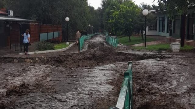 Temporal en Cortaderas, Carpintería y Merlo dejaron impactantes imágenes en el norte de San Luis.