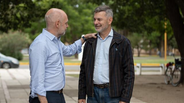 Elecciones 2023: Horacio Rodríguez Larreta junto a Javier Pretto, expresidente del PRO de Córdoba. (La Voz)