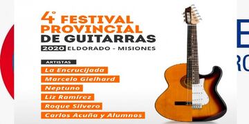 Este fin de semana se realizará la cuarta edición del Festival Provincial de Guitarras en Eldorado