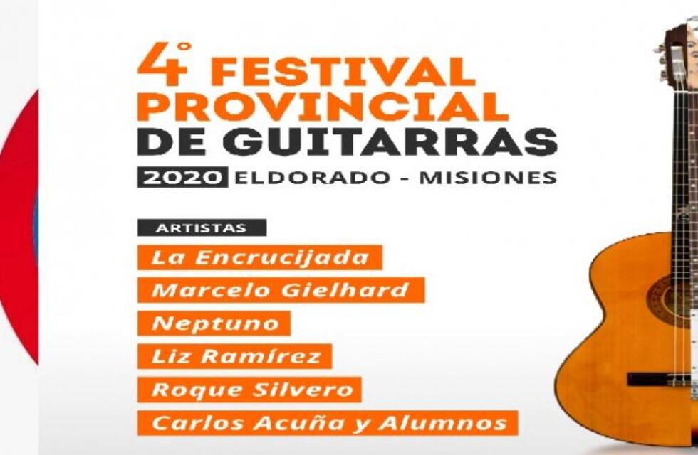 Este fin de semana se realizará la cuarta edición del Festival Provincial de Guitarras en Eldorado