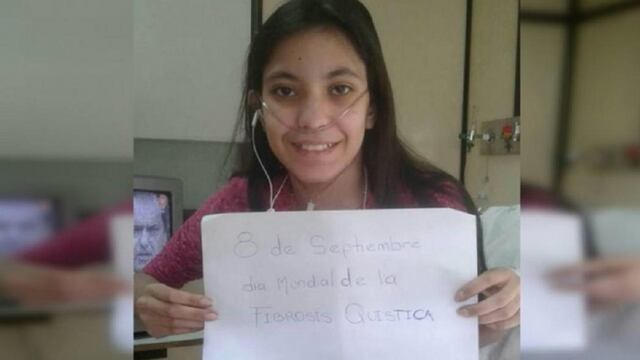 Natalí. La adolescente padecía fibrosis quística, una enfermedad poco frecuente.