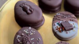 Alfajores caseros para Pascua, ideal para los más chicos.