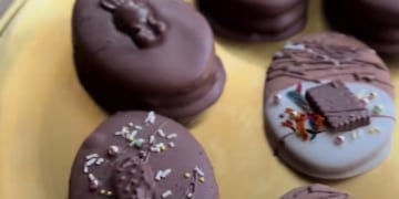 Alfajores caseros para Pascua, ideal para los más chicos.