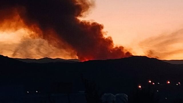 El Incendio comenzó en la zona de Candonga, cerca del Camino del Cuadrado. (Bomberos de Salsipuedes)