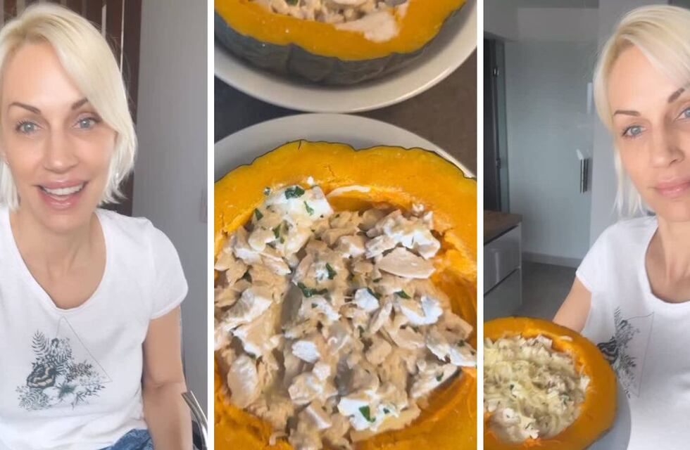 El zapallo relleno de Ingrid Grudke que te llena y es ideal para el almuerzo