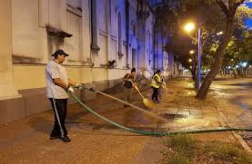 Lanzaron un mega operativo de limpieza en el microcentro