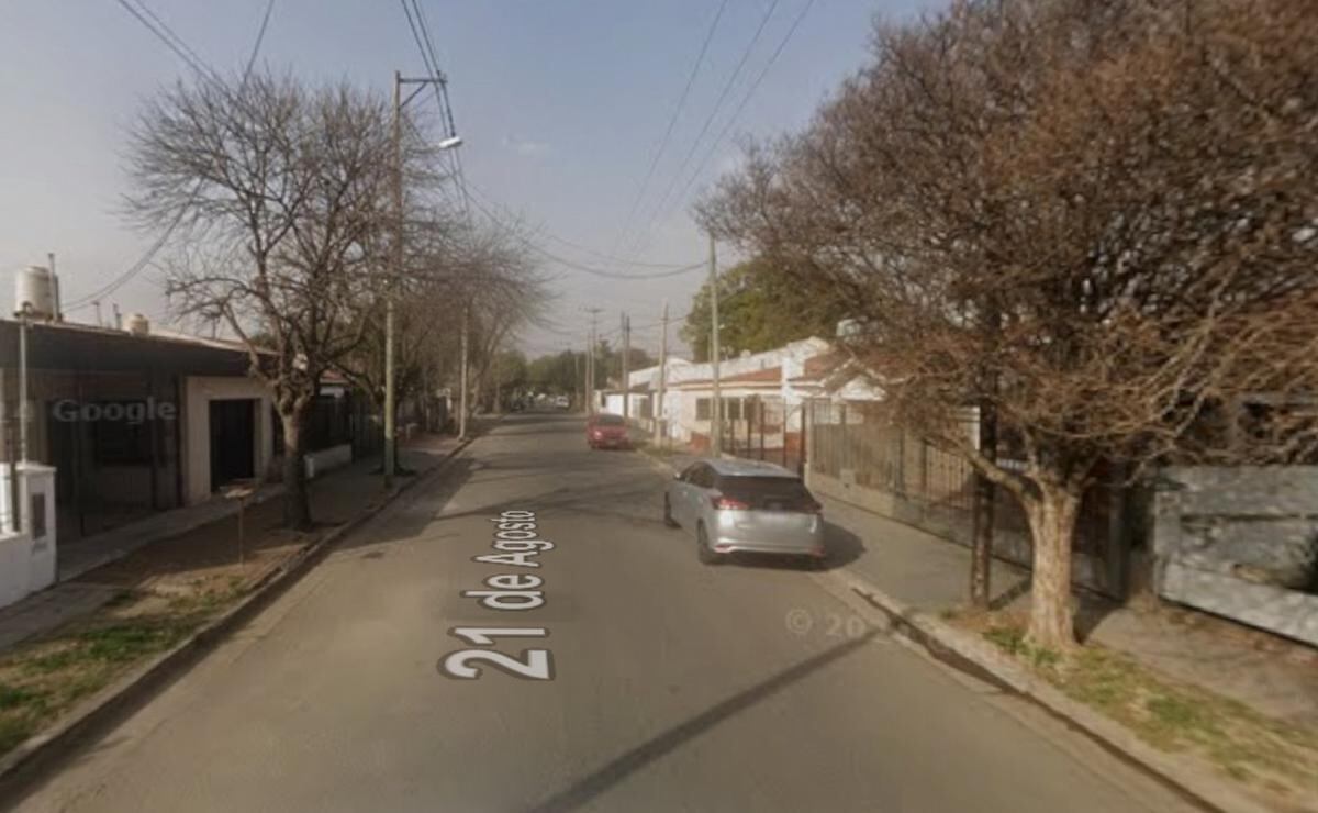 La zona de la tragedia en barrio Ferroviario Mitre, ciudad de Córdoba.