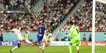 El gol de Pulisic para Estados Unidos, ante Irán, por la última fecha del Grupo B del Mundial Qatar 2022. (AP)