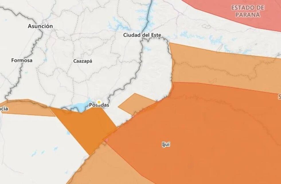 Alerta meteorológica en Misiones: se espera tormenta de granizo en el sur y centro de la provincia