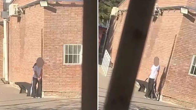 El impactante video de la nena de 14 años que llevó un arma a la escuela, disparó y se atrincheró en el patio