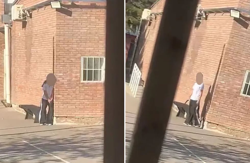 El impactante video de la nena de 14 años que llevó un arma a la escuela, disparó y se atrincheró en el patio