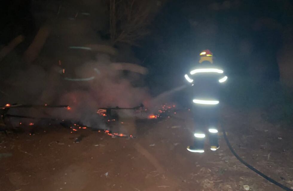 Oberá: incendio consumió una vivienda