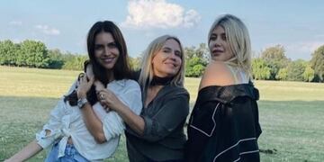 Nora Colosimo con Zaira y Wanda Nara