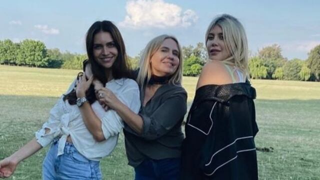 Nora Colosimo con Zaira y Wanda Nara
